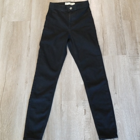Topshop PETITE Denim - Petite Black Joni Jeans